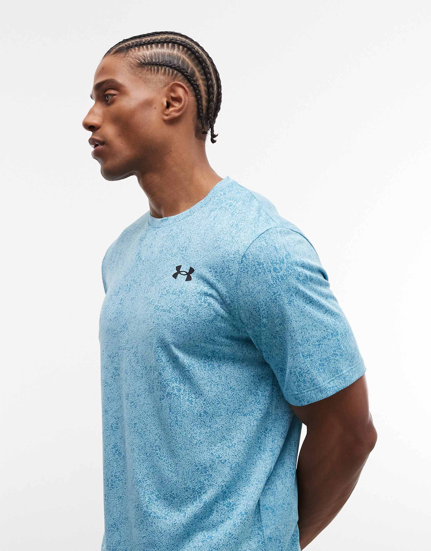 T-shirt Under Armour Tech Pixelate - Bleu Ciel