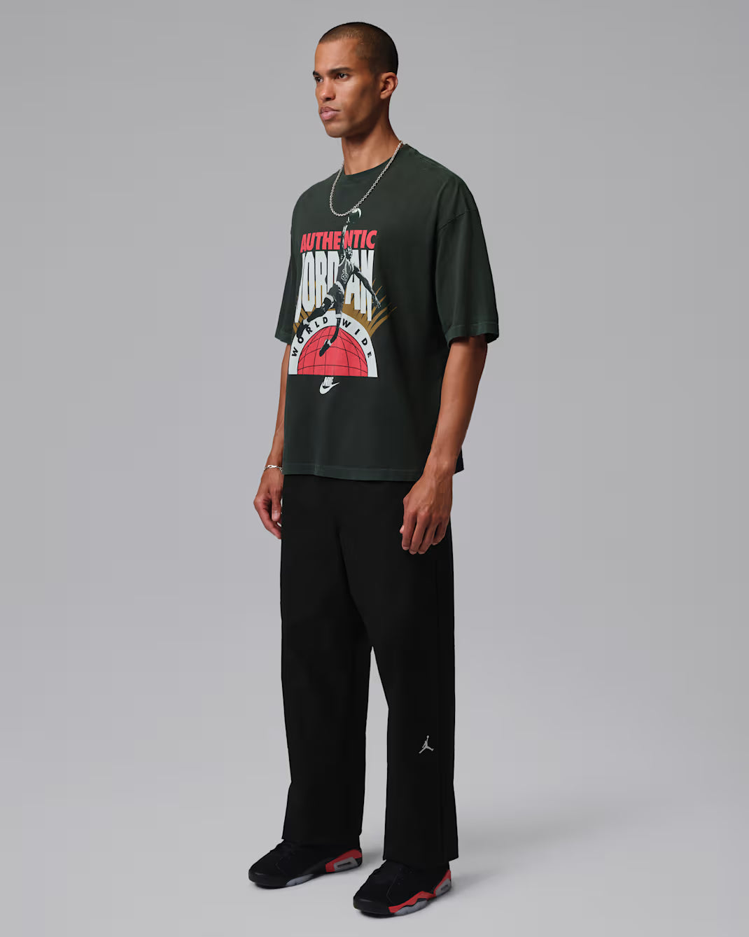 T-shirt Jordan World Wide Black