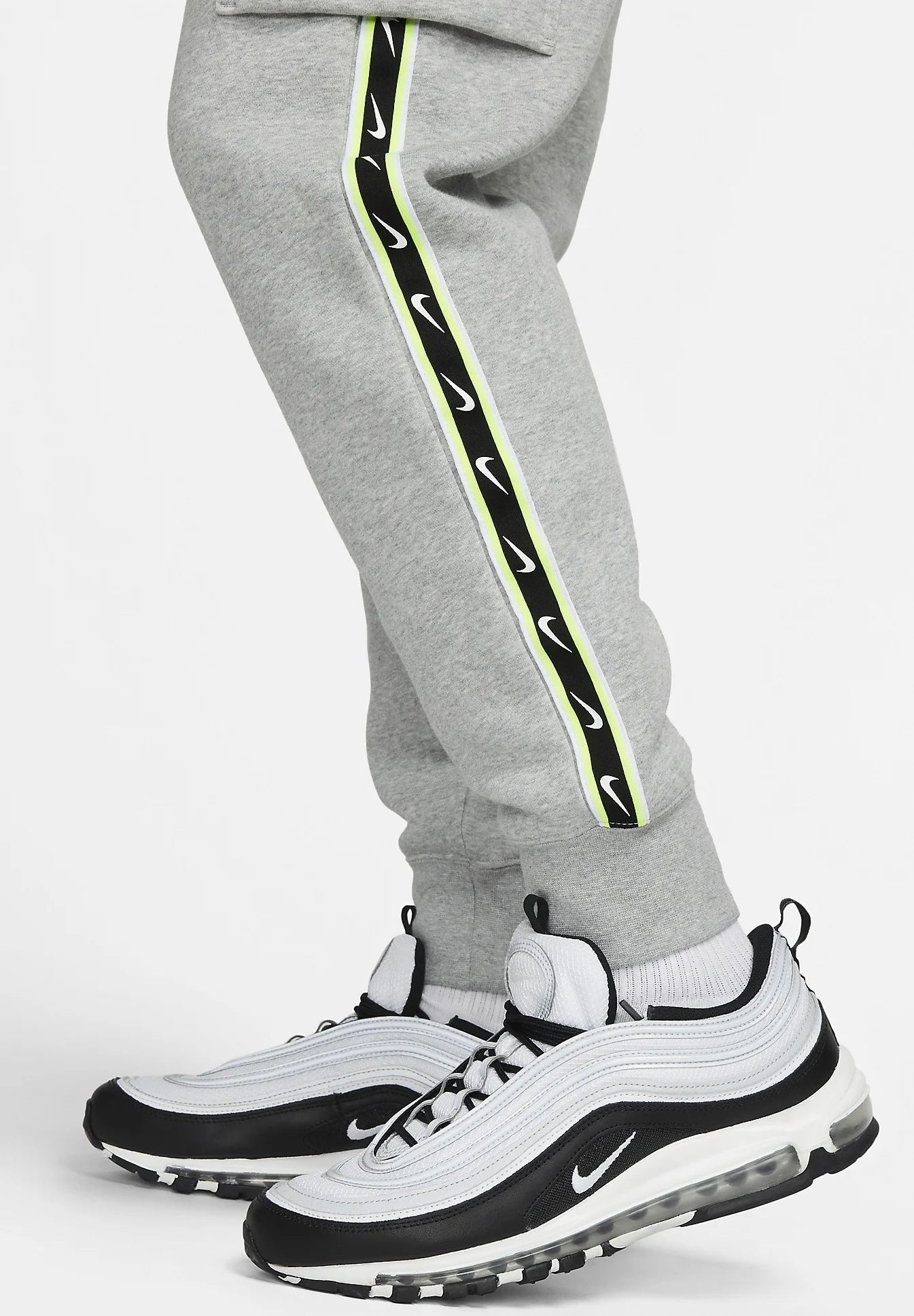 PANTALON NIKE SPORTSWEAR REPEAT - GRIS/NOIR/VERT