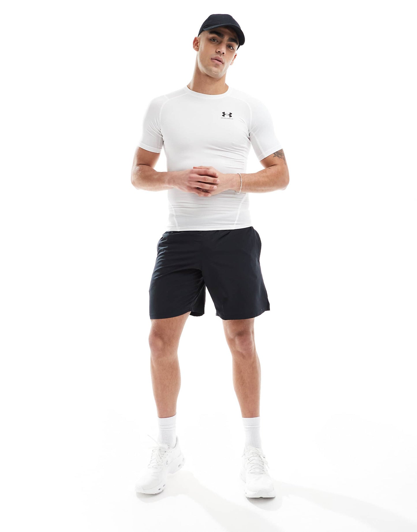 Short UA Tech Weven Wordmark- Noir