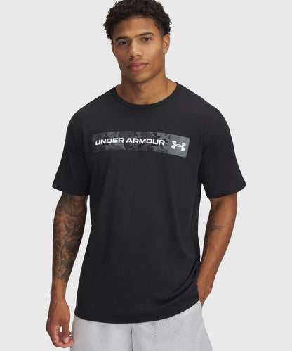 T-Shirt Camouflage Chest Stripe Noir