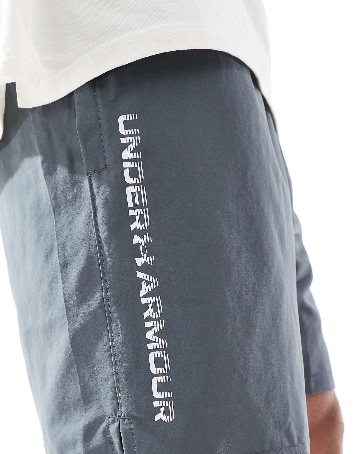 Short UA Tech Weven Wordmark- Gris