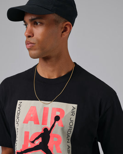 T-Shirt Jordan Graphic  - Black/Infrared