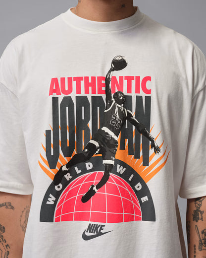 T-shirt Jordan World Wide White