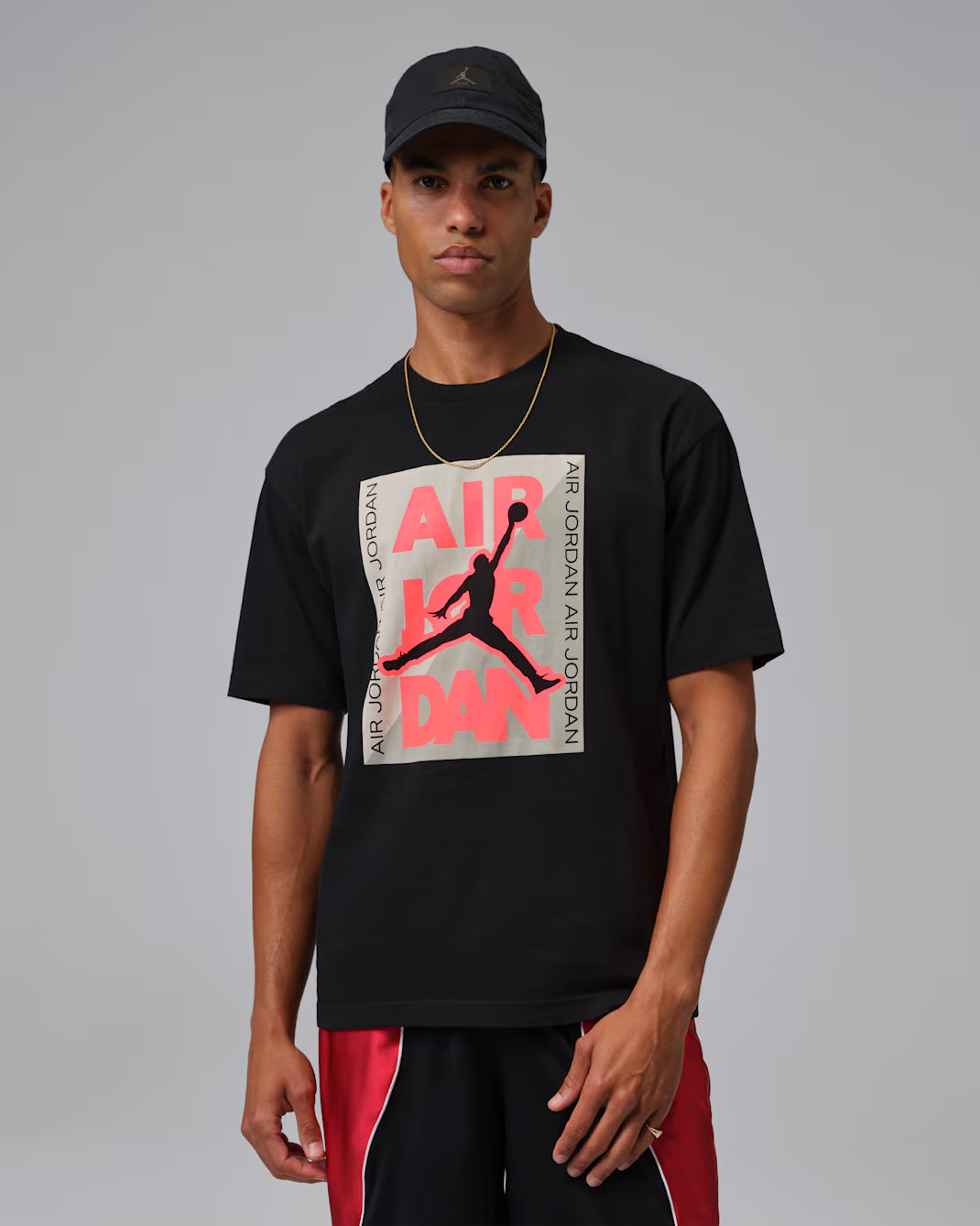 T-Shirt Jordan Graphic  - Black/Infrared