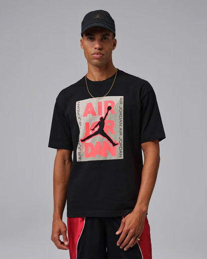 T-Shirt Jordan Graphic  - Black/Infrared