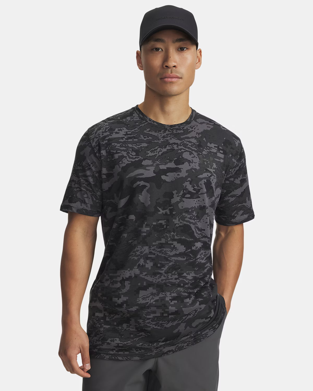 T-shirt Under armour camouflage Black