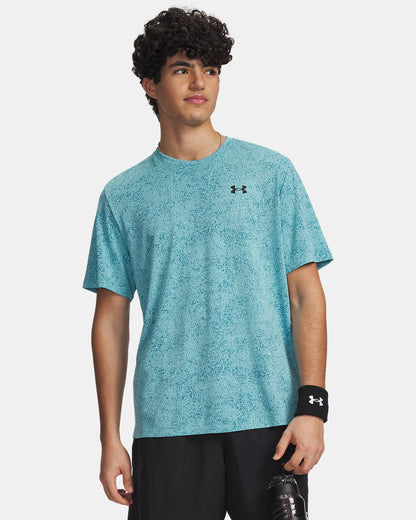 T-shirt Under Armour Tech Pixelate - Bleu Ciel