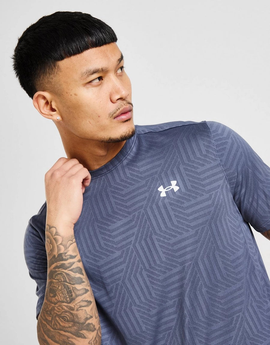 T-SHIRT UNDER ARMOUR VENT GEOTESSA - Gris Downpour