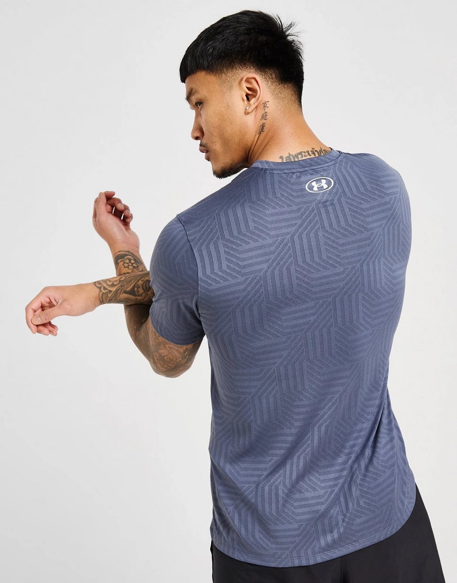 T-SHIRT UNDER ARMOUR VENT GEOTESSA - Gris Downpour