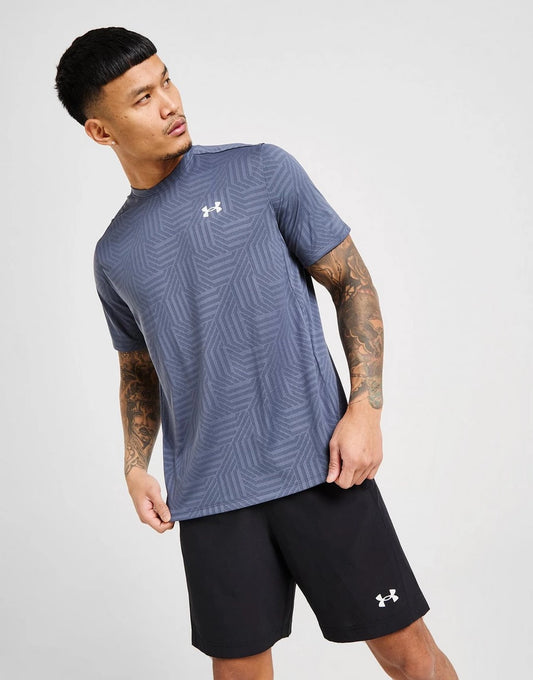 T-SHIRT UNDER ARMOUR VENT GEOTESSA - Gris Downpour
