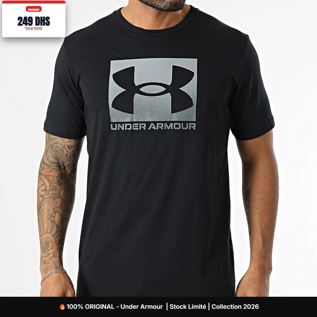 T-Shirt Boxed Sports  Noir