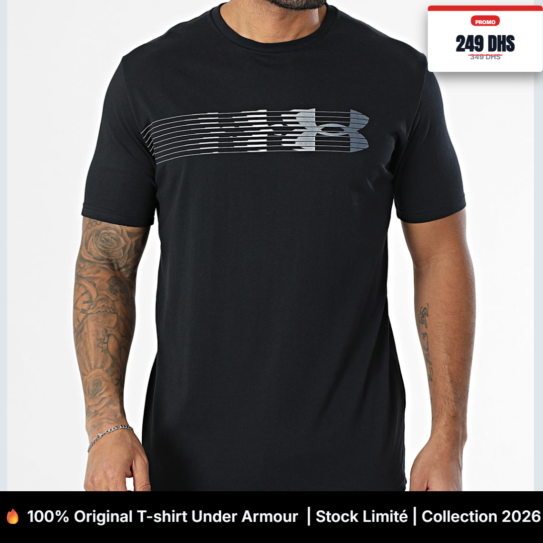 T-Shirt Fly In Logo Noir
