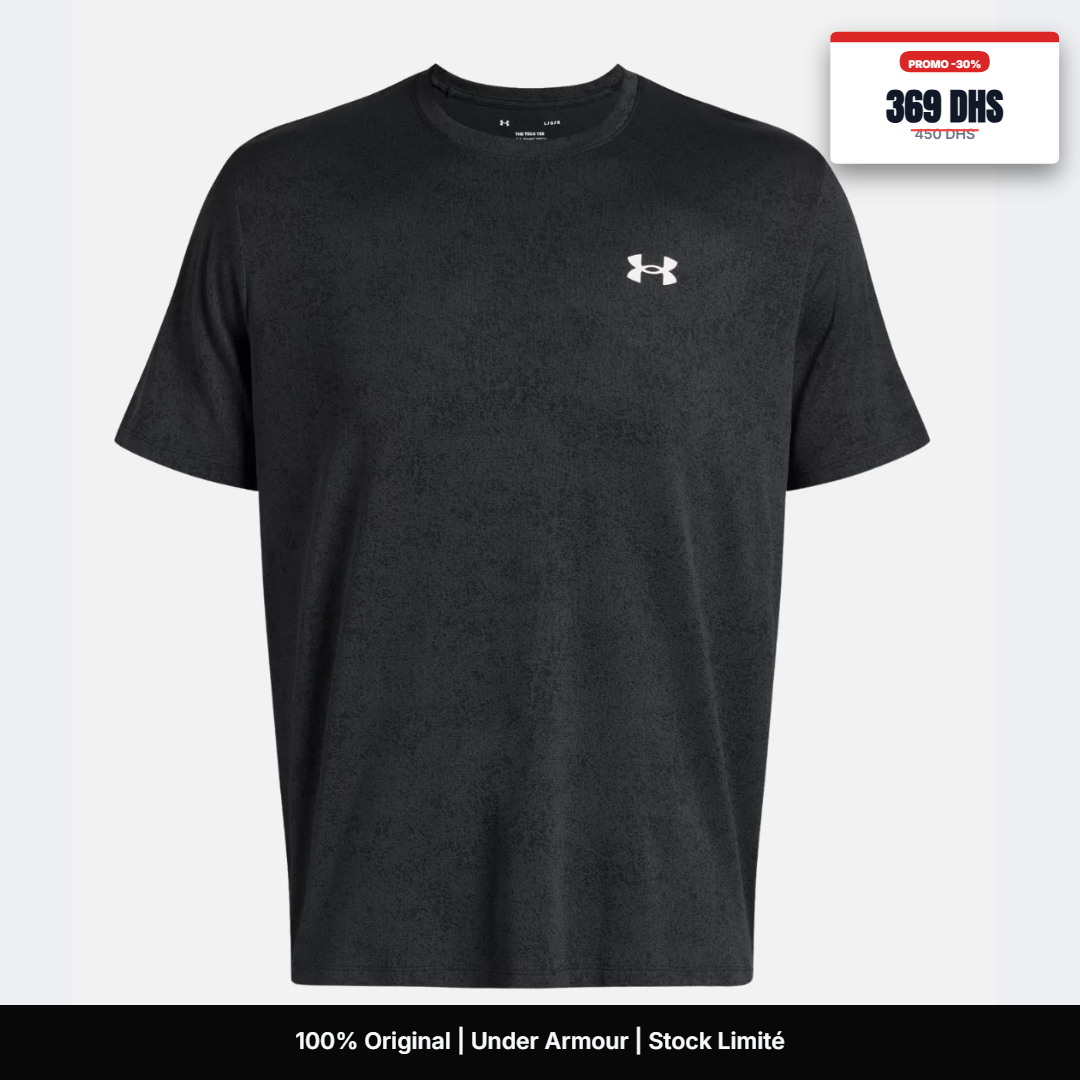 T-shirt Under Armour Tech Pixelate - Noir