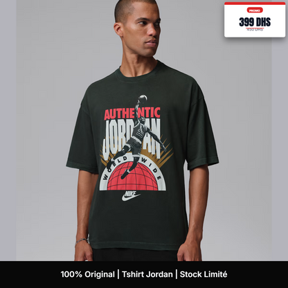 T-shirt Jordan World Wide Black
