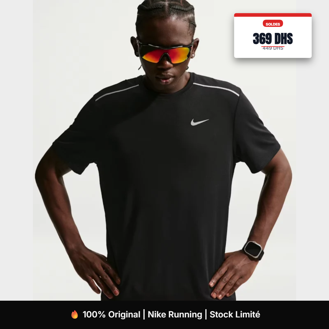 T-shirt Nike Miler - Noir