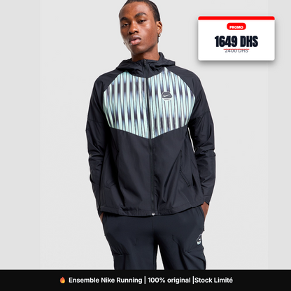 Ensemble Nike Running AOP Noir