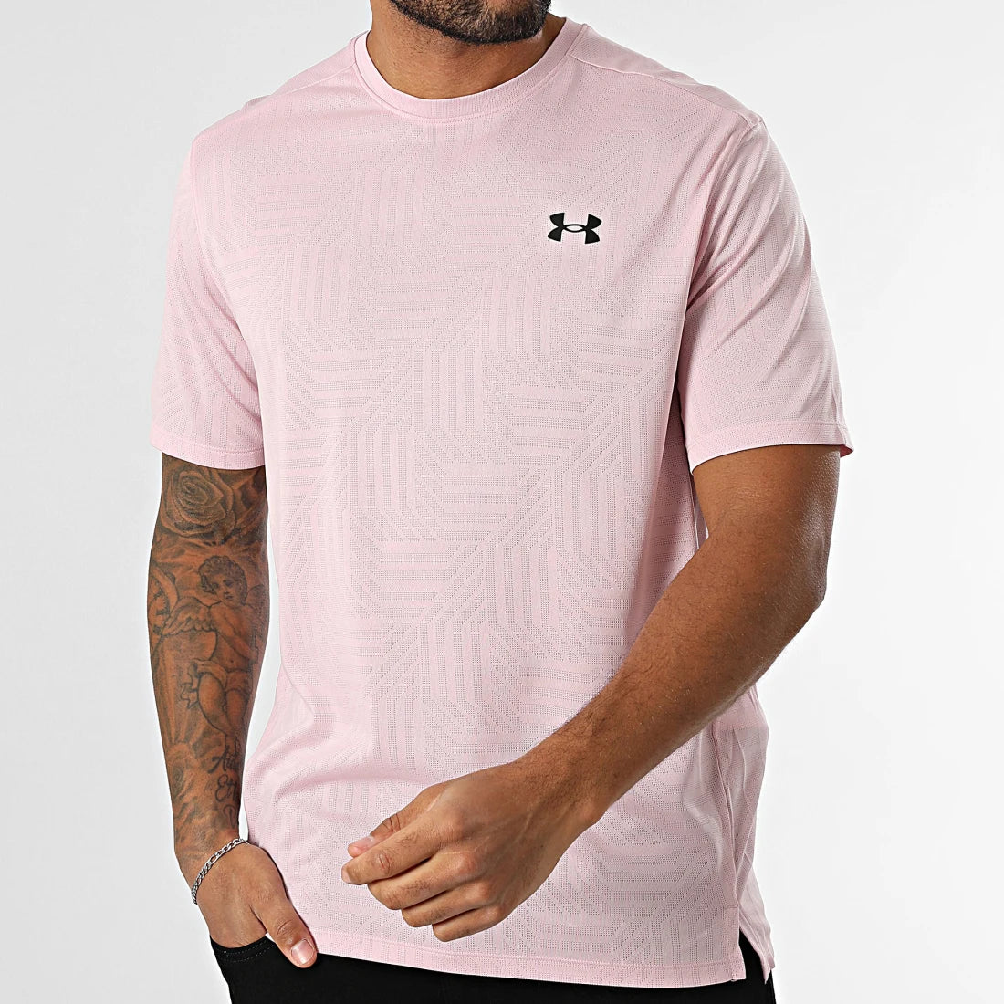 T-SHIRT UNDER ARMOUR VENT GEOTESSA -Rose