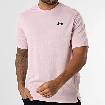 T-SHIRT UNDER ARMOUR VENT GEOTESSA -Rose