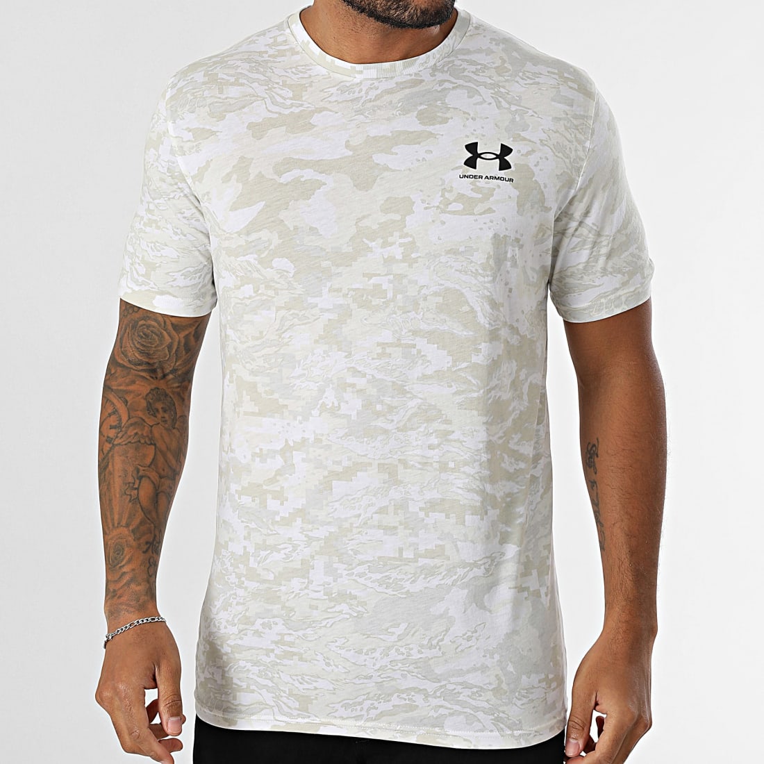 T-shirt Under armour camouflage Blanc