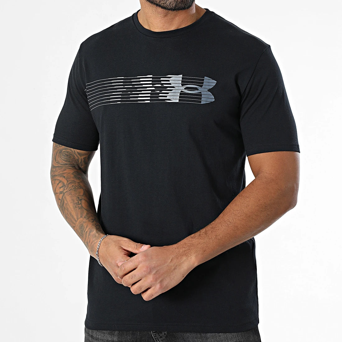 T-Shirt Fly In Logo Noir