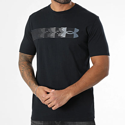 T-Shirt Fly In Logo Noir