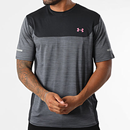 Ensemble t-shirt et short Under Armour Tech Utility noir/rose et noir