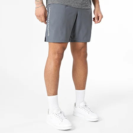 Short UA Tech Weven Wordmark- Gris