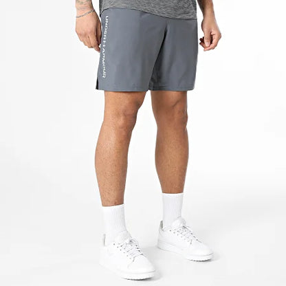 Short UA Tech Weven Wordmark- Gris